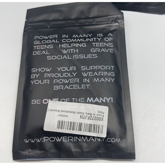 Power In Many Motivational Bracelets HUGE Bundle 9 Packs=27 Bracelets New Sealed - Picture 5 of 5